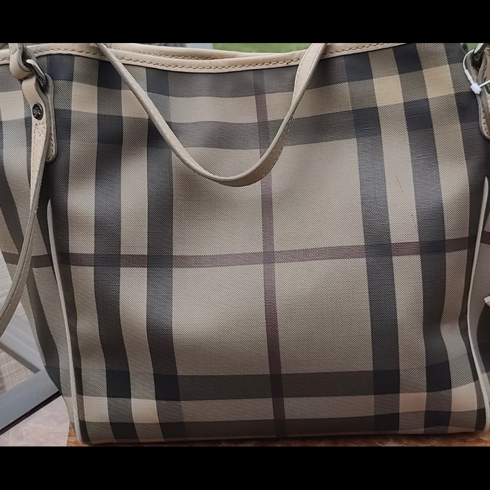 Burberry Canterbury  Tote Bag approx: W-6” L-16” H-10”